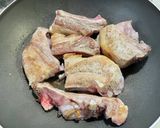 スペアリブの柚子茶煮作り方1写真