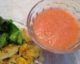 健康的！朝食に赤の野菜＆フルーツジュース作り方8写真