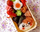 のりとかつおぶしで三毛猫ちゃん＊キャラ弁作り方14写真