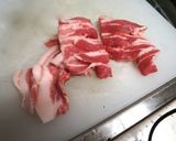 味噌味の豚バラキャベツ炒め作り方1写真