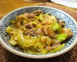 味噌味の豚バラキャベツ炒め作り方13写真