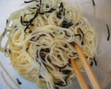 簡単！おいしい！三つ葉のサラスパ作り方2写真