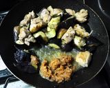 茄子と鶏肉の味噌炒め作り方6写真