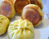 焼きまんじゅう・大量小松菜消費・中華点心作り方16写真