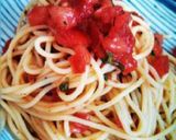 トマトと大葉の和風冷製パスタ作り方5写真