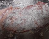 豚ロース肉のラー油ケチャップ絡め作り方5写真