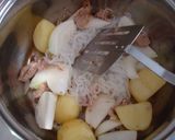 じゃがいもと玉ねぎ、豚肉の煮物作り方3写真