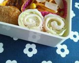 お弁当に♪ハムレタチーズくるくる巻き作り方2写真
