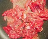 簡単❀牛肉と絹さやの醤油炒め作り方5写真