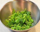からし菜とわかめの彩りおひたし作り方4写真