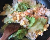 えびとレタスの炒飯作り方5写真