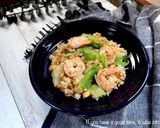 えびとレタスの炒飯作り方6写真