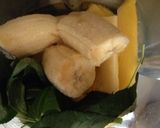 バナナパインモロヘイヤスムージー作り方1写真