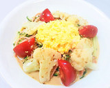 ゆで鶏の冷やし中華 胡麻だれの作り方作り方13写真