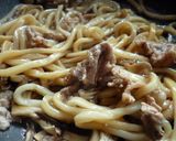 舞茸と豚肉の焼きうどん♪作り方3写真