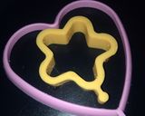 ❤︎と☆の型抜き卵焼き❤︎作り方3写真