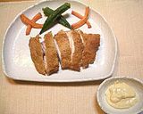 揚げ鶏と野菜の味噌マヨネーズ作り方3写真