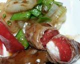 ﾄﾏﾄとｸﾘｰﾑﾁｰｽﾞの牛肉巻き作り方5写真