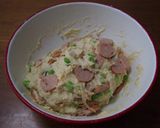 枝豆とチーズのウインナーパン作り方4写真