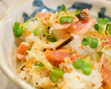 簡単♬【ベーコンとエリンギの混ぜご飯】作り方5写真