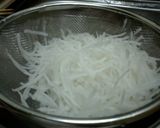 千切り大根の肉炒め作り方1写真