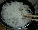 千切り大根の肉炒め作り方3写真