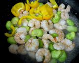 そら豆と海老の豆板醬炒め作り方3写真