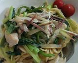 野菜たっぷりささ身の和風パスタ♪作り方6写真