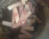 セリの炒め物作り方1写真