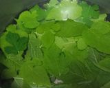 超簡単 桑の葉のお好み焼きもどき作り方1写真