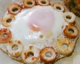 簡単楽しい♪ちくわ目玉焼き♪作り方3写真