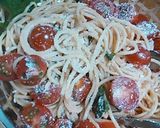 簡単*冷製トマトジュースパスタ作り方4写真