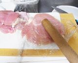 ブロッコリーの芯入りチキンロールフライ作り方2写真