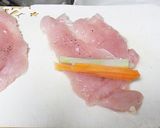 ブロッコリーの芯入りチキンロールフライ作り方4写真