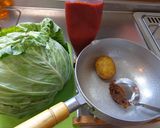 最速の味噌汁（キャベツ☆じゃが芋）作り方1写真
