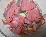 冷凍うどんde冷やしローストビーフうどん作り方12写真