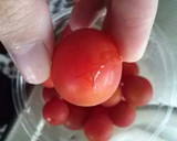 離乳食初期 プチトマトの裏ごし冷凍保存作り方1写真