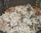 貝柱と花びら茸、まいたけの炊き込みご飯♪作り方3写真