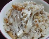 貝柱と花びら茸、まいたけの炊き込みご飯♪作り方4写真