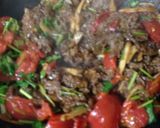 ご飯に合う簡単牛肉トマトあんかけ作り方4写真