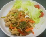 【中華】鶏の魚香(ユーシャン)炒め作り方6写真
