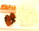 ささっと簡単鮭チャーハンv(´∀｀*v)作り方1写真