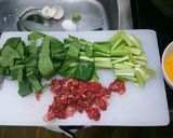 小松菜と牛肉炒め作り方1写真