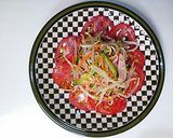 中華風ごま油のタレで野菜サラダ作り方7写真