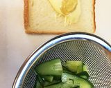 朝食に簡単ハムサンド作り方1写真