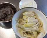 筍とこんにゃくのスタミナきんぴら作り方1写真