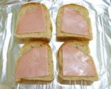 朝食＆ランチ♪ハムマヨチーズ☆トースト作り方4写真