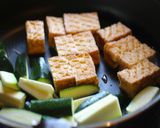 厚揚げとズッキーニのエノキ炒め作り方2写真