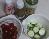ズッキーニとトマトのソテー☆アンチョビで作り方1写真