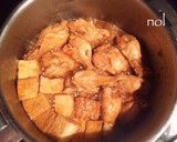 鶏手羽元と厚揚げのお酢でさっぱり煮♡作り方3写真
